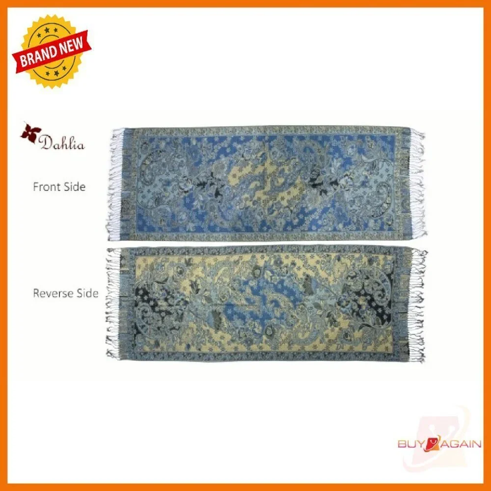 Reversible Rayon Scarf 27.5x69 Inches Thick Silky Wrap